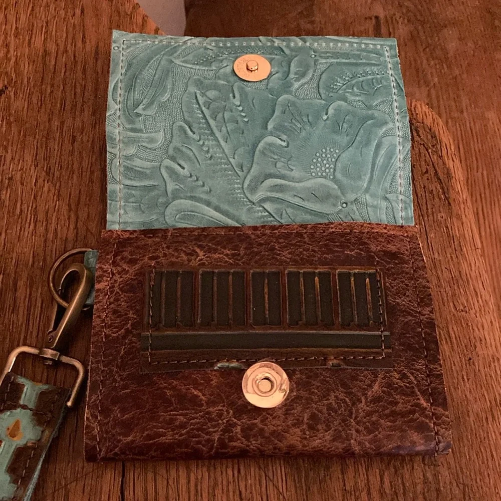 Merrick’s Custom Leather HOH/Leather Mini Wallet NWOT